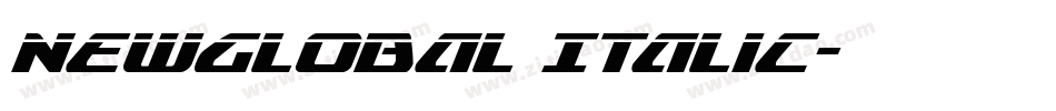 NewGlobal Italic字体转换